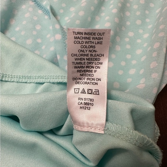 Maurice’s Soft Blue Bow Polka Dot Tank Small S - Picture 5 of 8